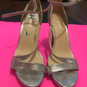 Nine west silver high heels